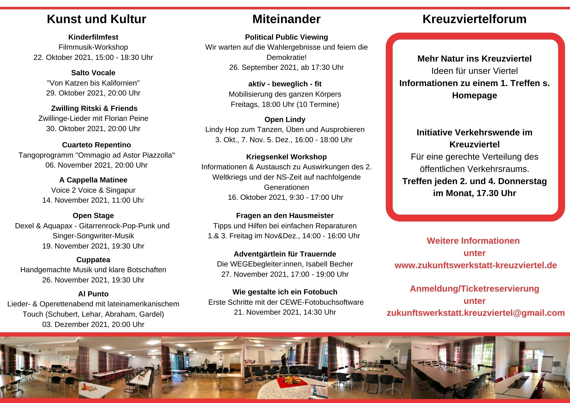 Programm September-Dezember 2021